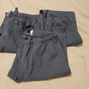 Wonderwink Indy Lot Of 3 Scrub Pants Size XS Petite Womens Gray